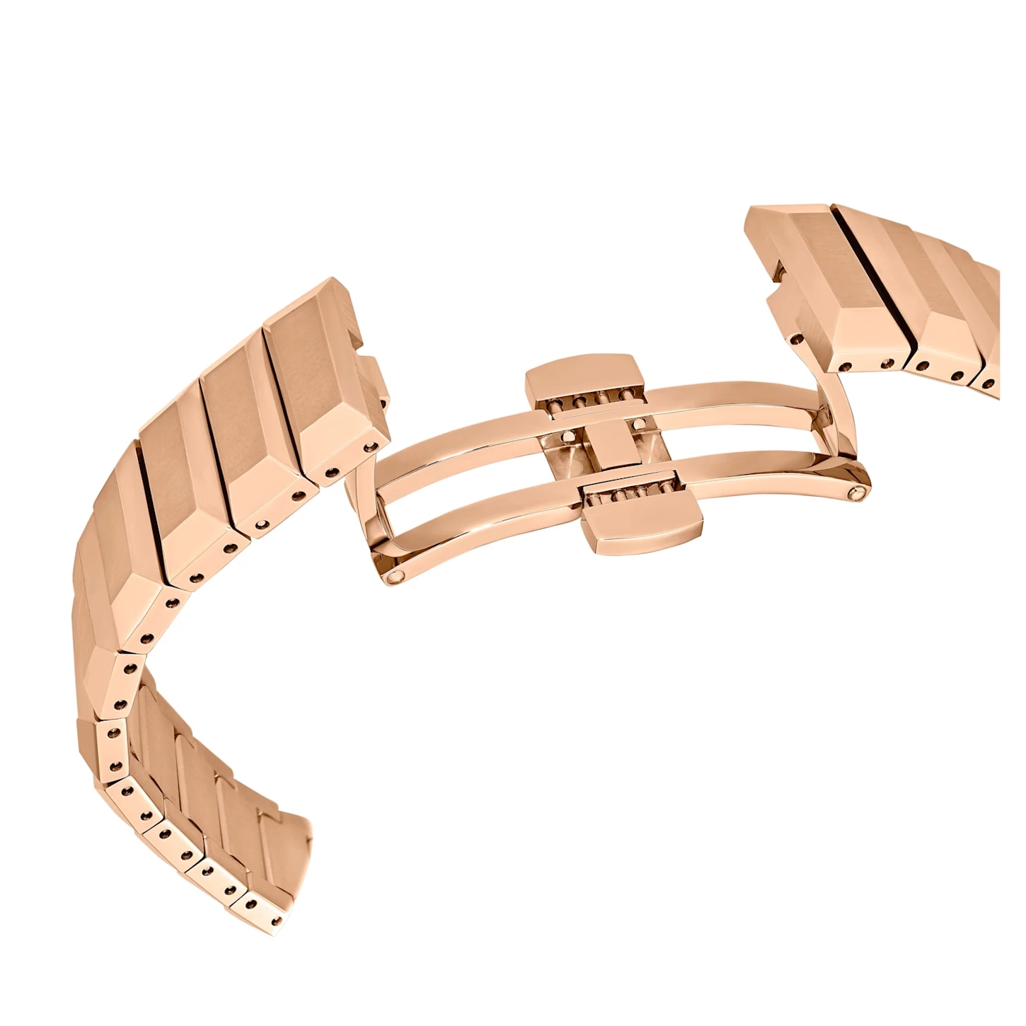 Swarovski 37mm Watch Swiss Made, Metal Bracelet, Black, Rose Gold-tone Finish - Image 7