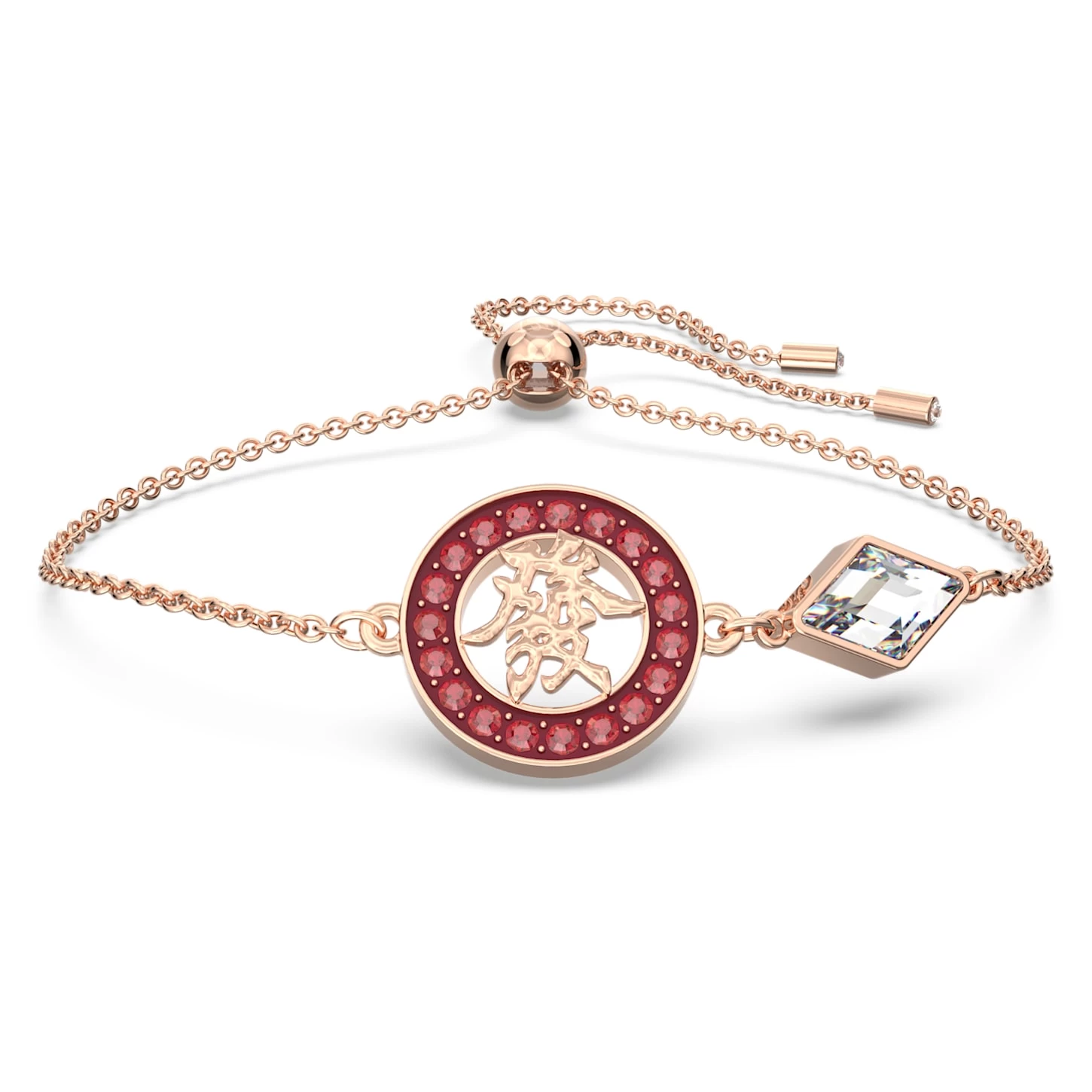 Swarovski Alea Bracelet Red, Rose Gold-tone Plated - Image 2