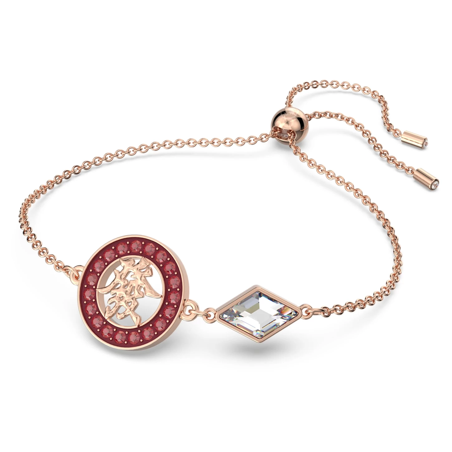 Swarovski Alea Bracelet Red, Rose Gold-tone Plated - Image 3