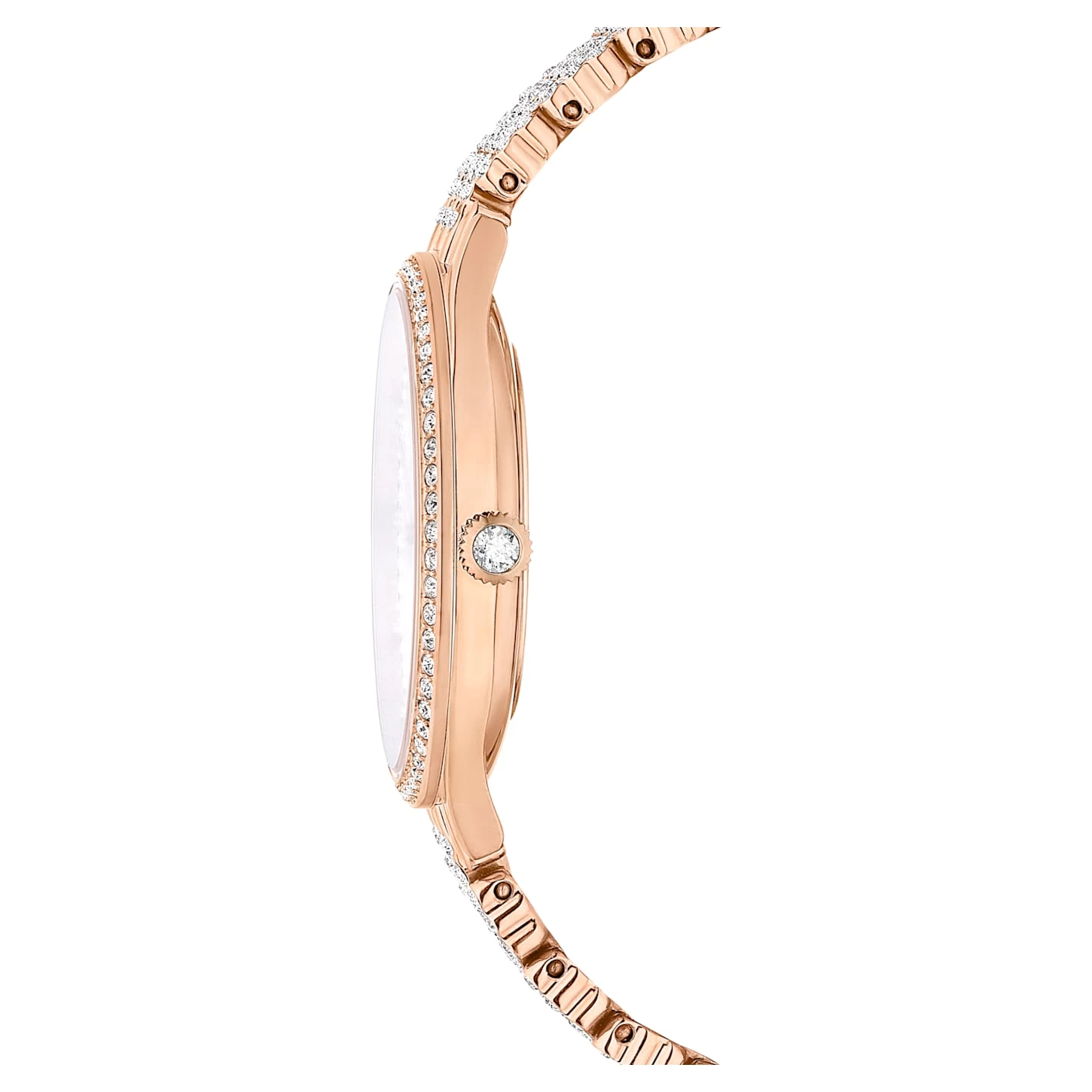 Swarovski Attract Watch Swiss Made, Full Pavé, Metal Bracelet, Rose Gold Tone, Rose Gold-tone Finish - Image 7