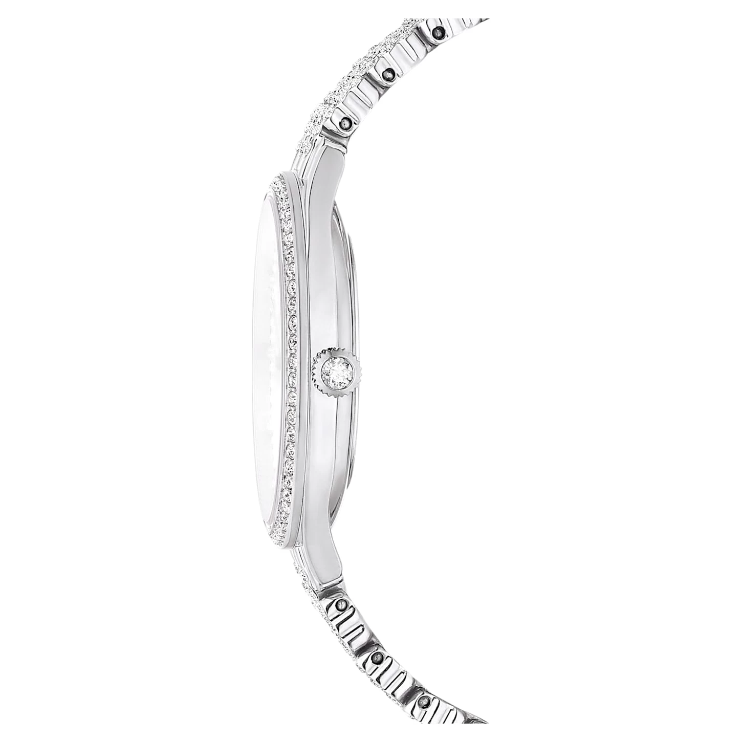 Swarovski Attract Watch Swiss Made, Full Pavé, Metal Bracelet, Silver Tone, Stainless Steel - Image 7