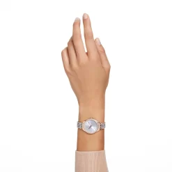 Swarovski Attract Watch Swiss Made, Pavé, Metal Bracelet, Rose Gold Tone, Mixed Metal Finish