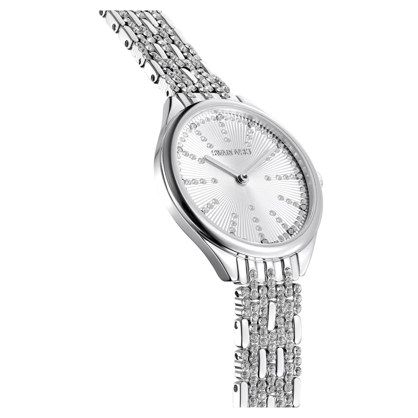 Swarovski Attract Watch Swiss Made, Pavé, Metal Bracelet, Silver Tone, Stainless Steel - Image 6