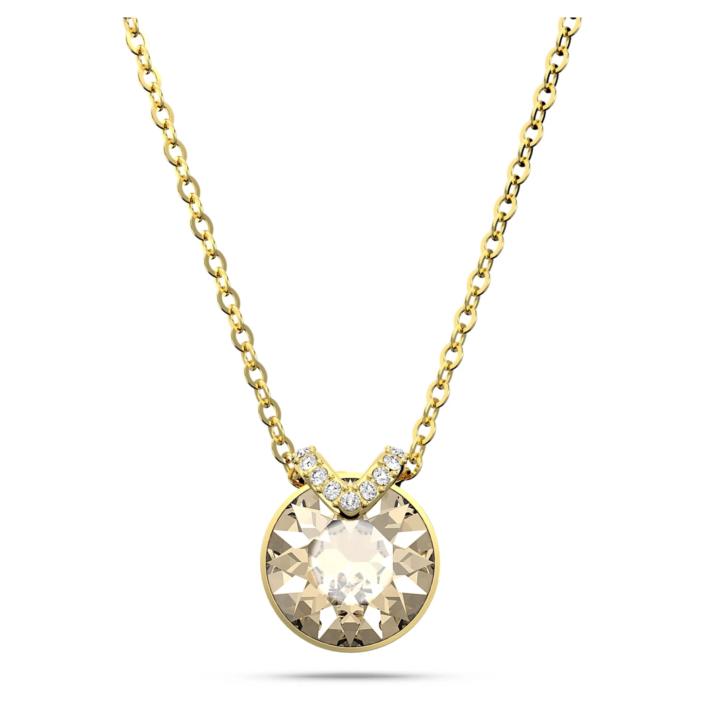 Swarovski Bella V Pendant Round Cut, Gold Tone, Gold-tone Plated - Image 2