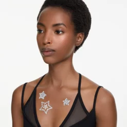 Swarovski Body Jewel Set (4), Star, White