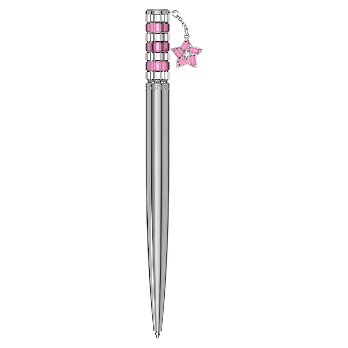 Swarovski Celebration 2023 Ballpoint Pen Star, Pink, Chrome Plated - Image 2