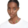 Swarovski Chroma Choker Mixed Cuts, Multicolored, Gold-tone Plated