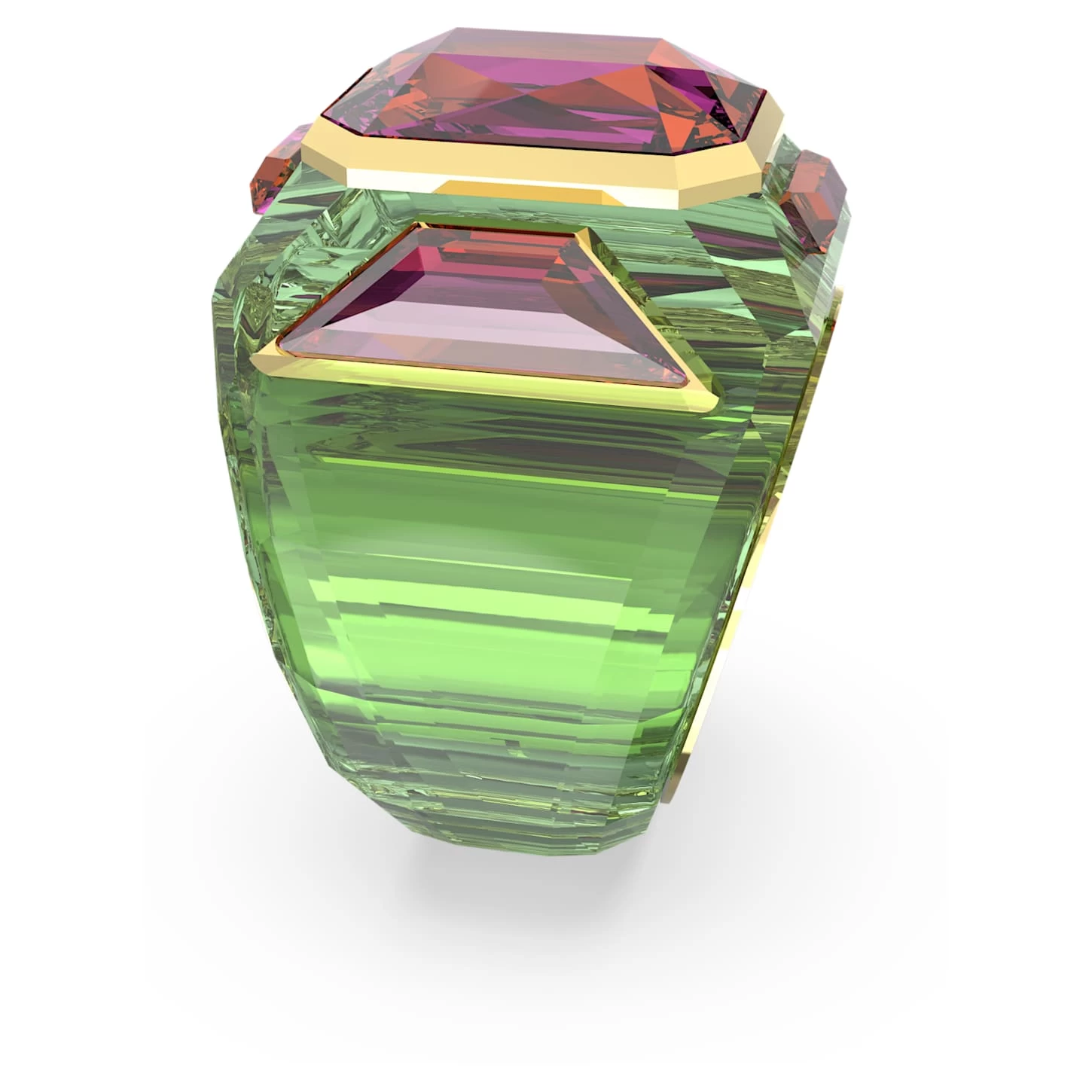 Swarovski Chroma Cocktail Ring Multicolored, Gold-tone Plated - Image 4