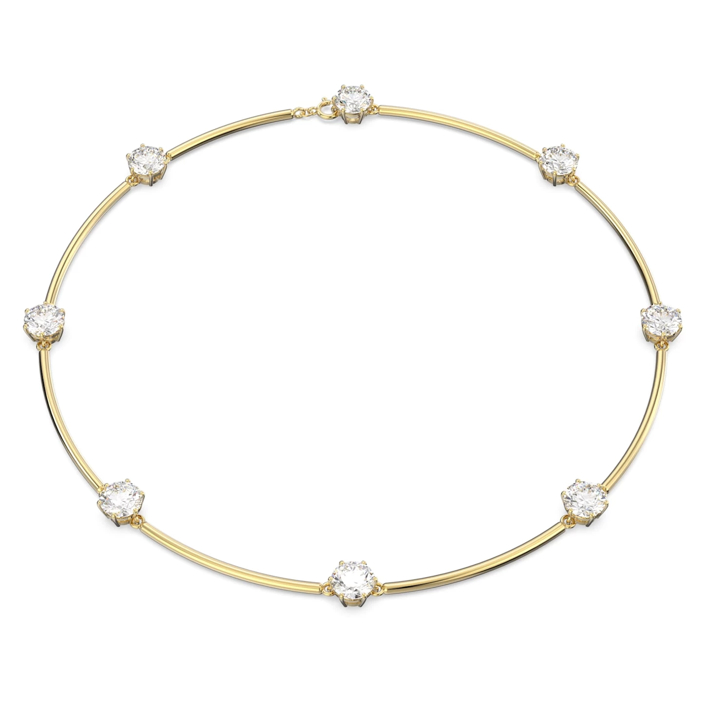 Swarovski Constella Choker Round Cut, White, Shiny gold-tone Plated - Image 2