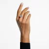 Swarovski Constella Cocktail Ring Square Cut, Pavé, White, Rhodium Plated