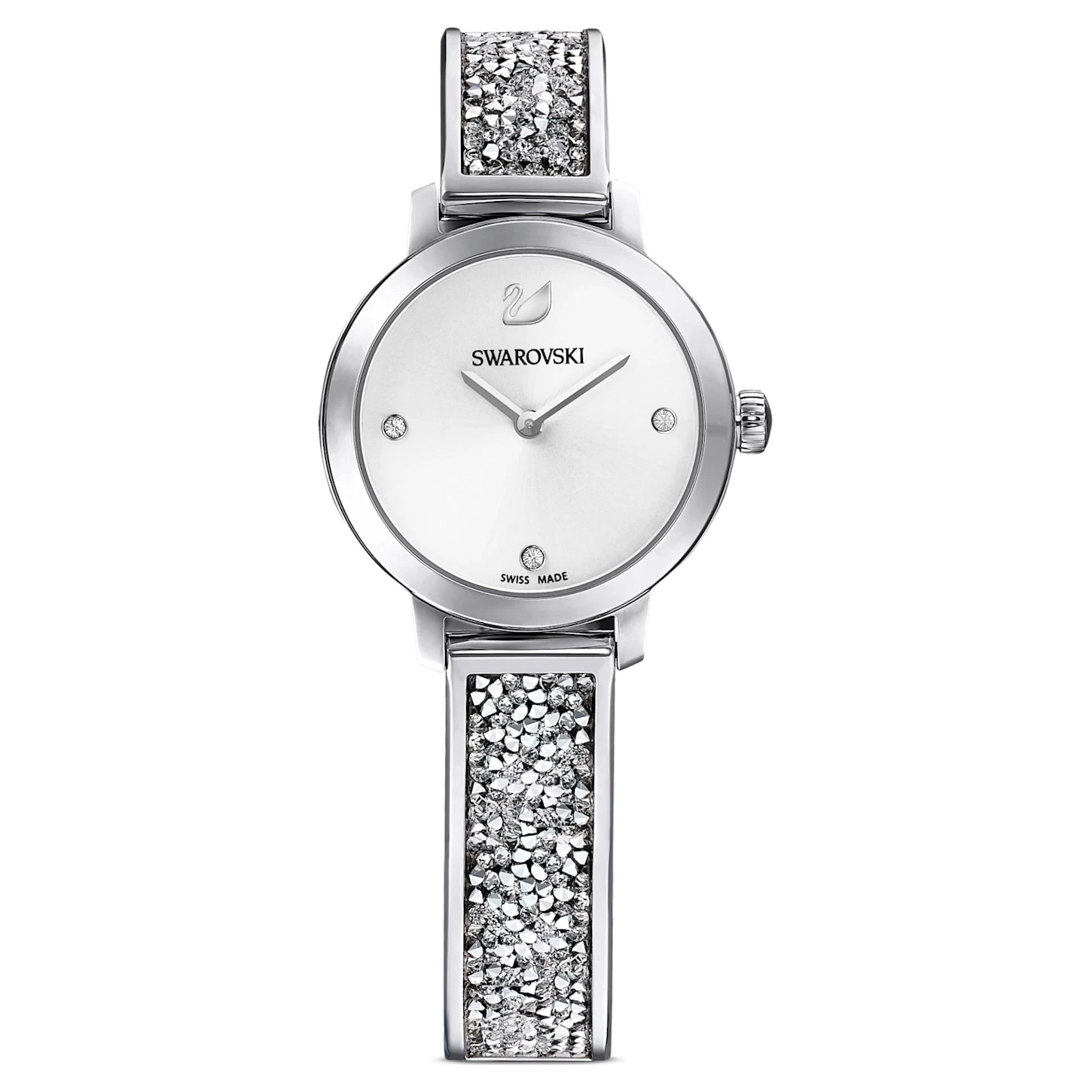 Swarovski Cosmic Rock Watch Swiss Made, Metal Bracelet, Silver Tone, Stainless Steel - Image 2