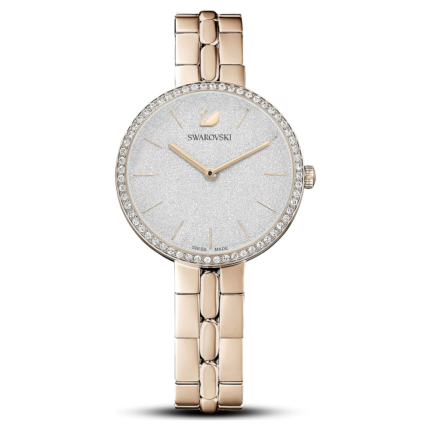 Swarovski Cosmopolitan Watch Swiss Made, Metal Bracelet, Gold Tone, Champagne Gold-tone Finish - Image 2