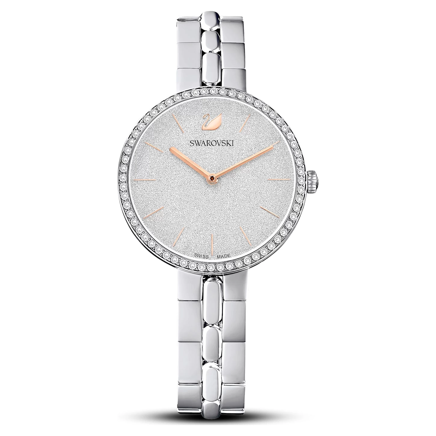 Swarovski Cosmopolitan Watch Swiss Made, Metal Bracelet, Silver Tone, Stainless Steel - Image 2
