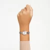 Swarovski Crystal Rock Oval Watch Swiss Made, Metal Bracelet, Rose Gold Tone, Rose Gold-tone Finish