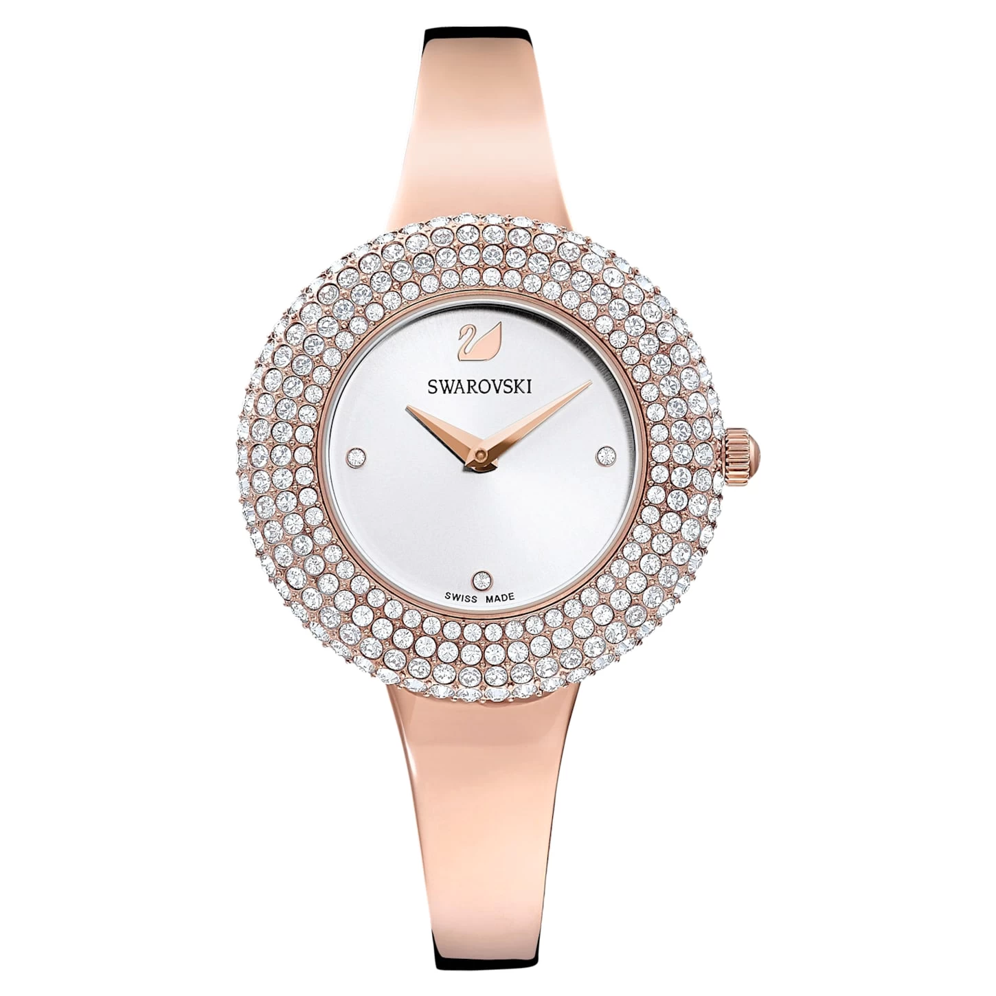 Swarovski Crystal Rose Watch Swiss Made, Metal Bracelet, Rose Gold Tone, Rose Gold-tone Finish - Image 2