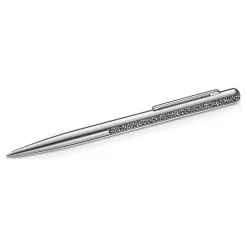 Swarovski Crystal Shimmer Ballpoint Pen Silver Tone, Chrome Plated