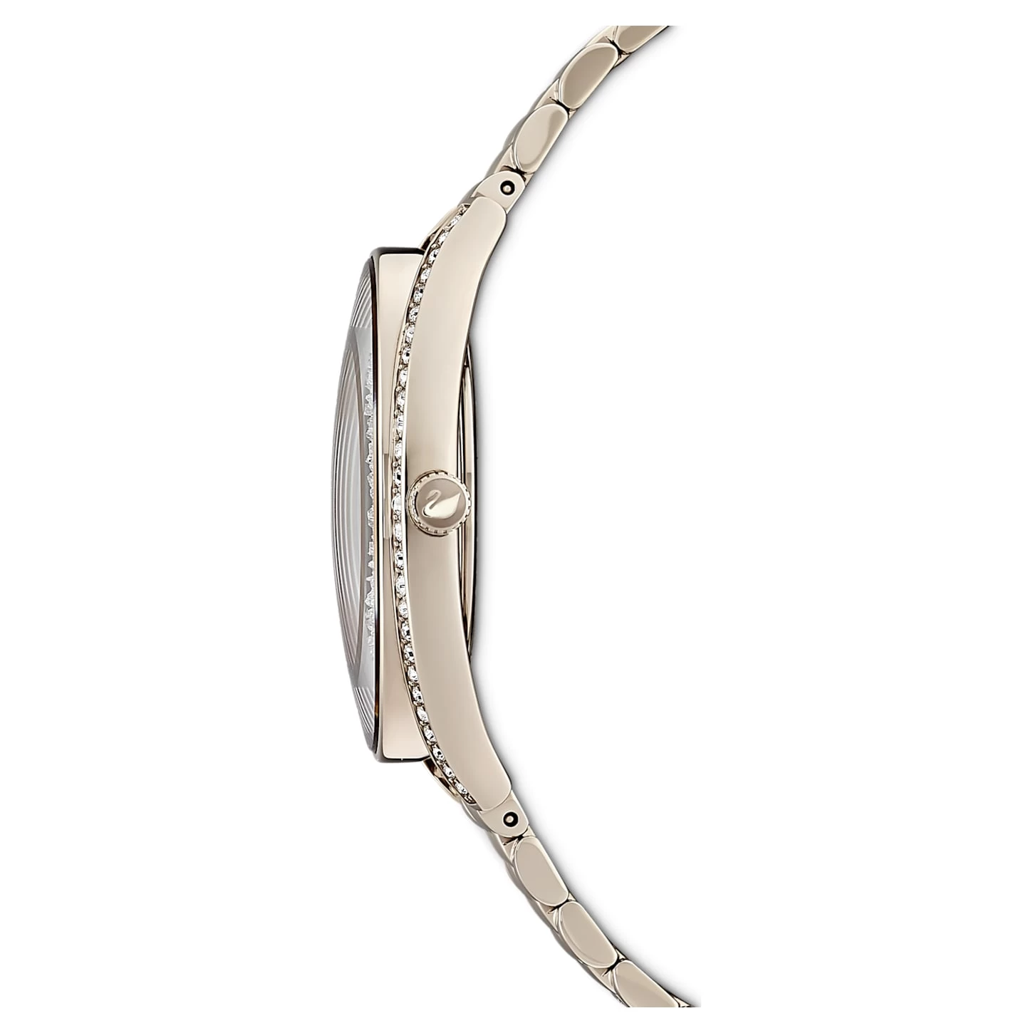 Swarovski Crystalline Aura Watch Swiss Made, Metal Bracelet, Gold Tone, Champagne Gold-tone Finish - Image 3