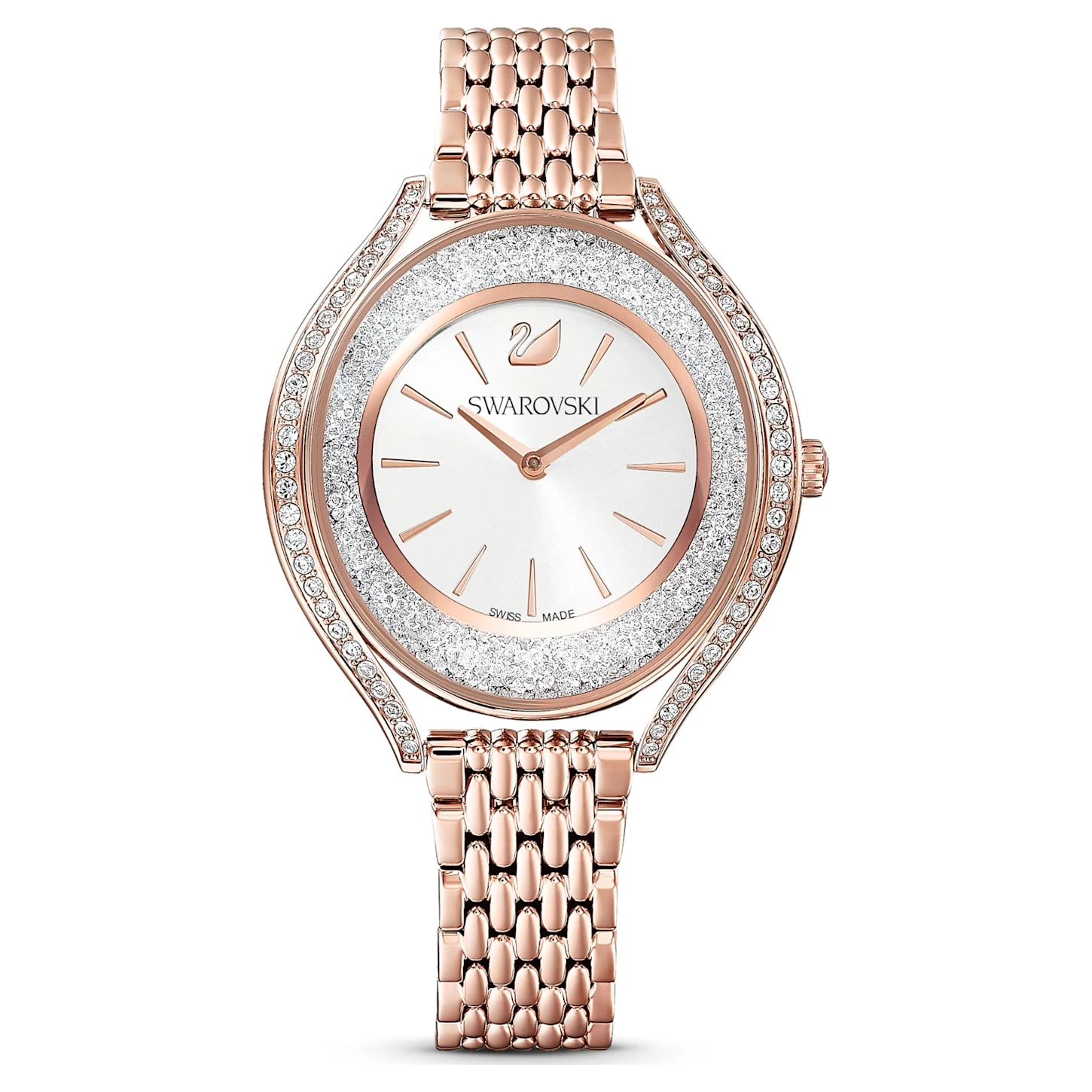 Swarovski Crystalline Aura Watch Swiss Made, Metal Bracelet, Rose Gold Tone, Rose Gold-tone Finish - Image 2