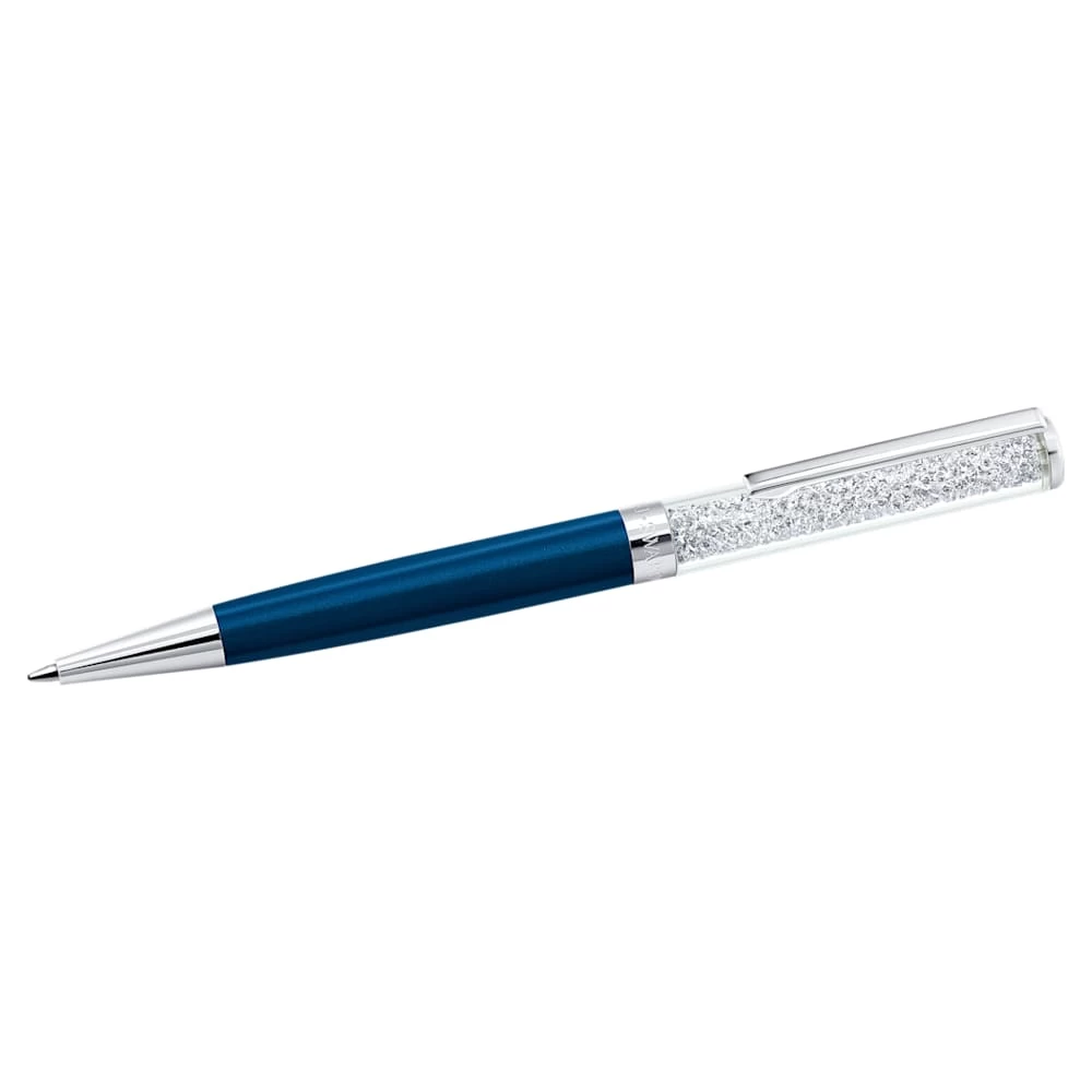 Swarovski Crystalline Ballpoint Pen Blue, Blue Lacquered, Chrome Plated - Image 2