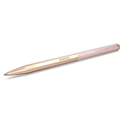Swarovski Crystalline Ballpoint Pen Octagon Shape, Rose Gold Tone, Rose Gold-tone Plated