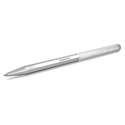 Swarovski Crystalline Ballpoint Pen Octagon Shape, Silver Tone, Chrome Plated