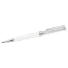 Swarovski Crystalline Ballpoint Pen White, White Lacquered, Chrome Plated