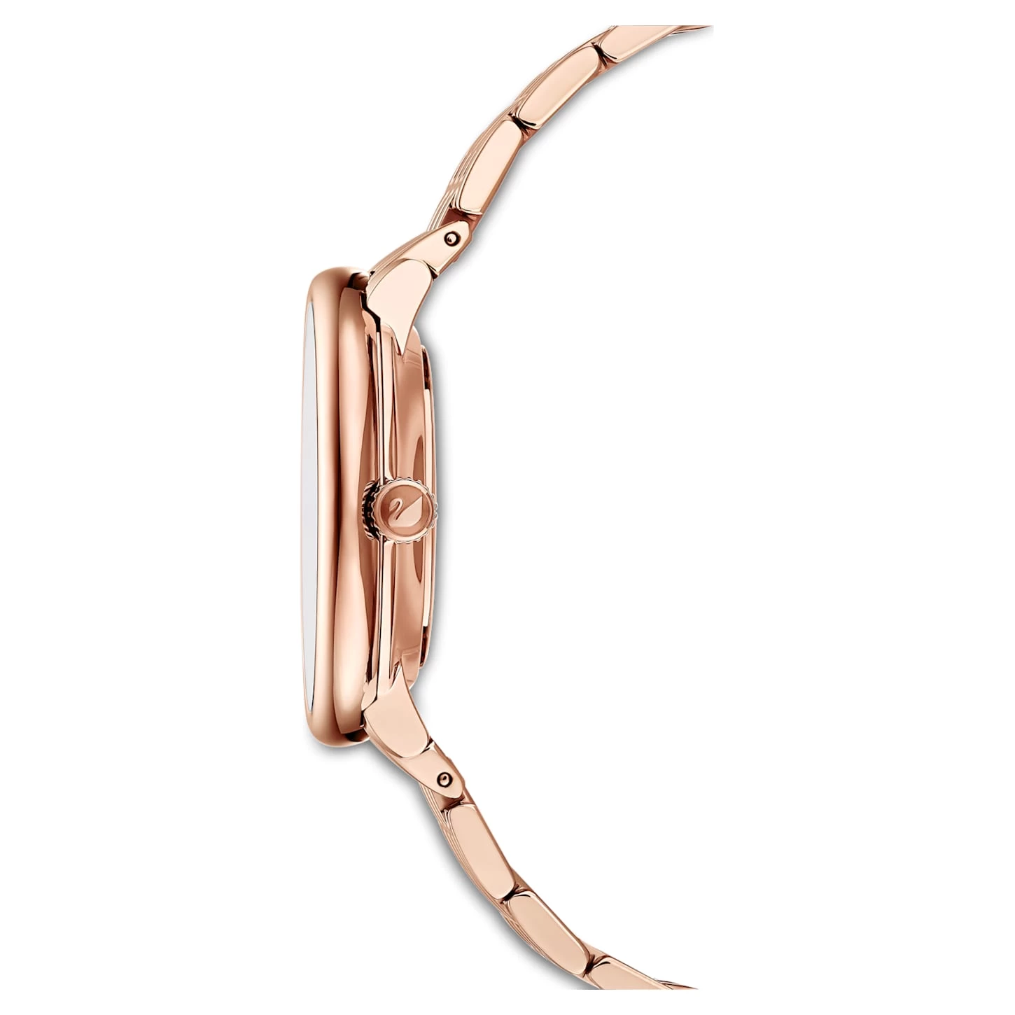 Swarovski Crystalline Chic Watch Swiss Made, Metal Bracelet, Black, Rose Gold-tone Finish - Image 3