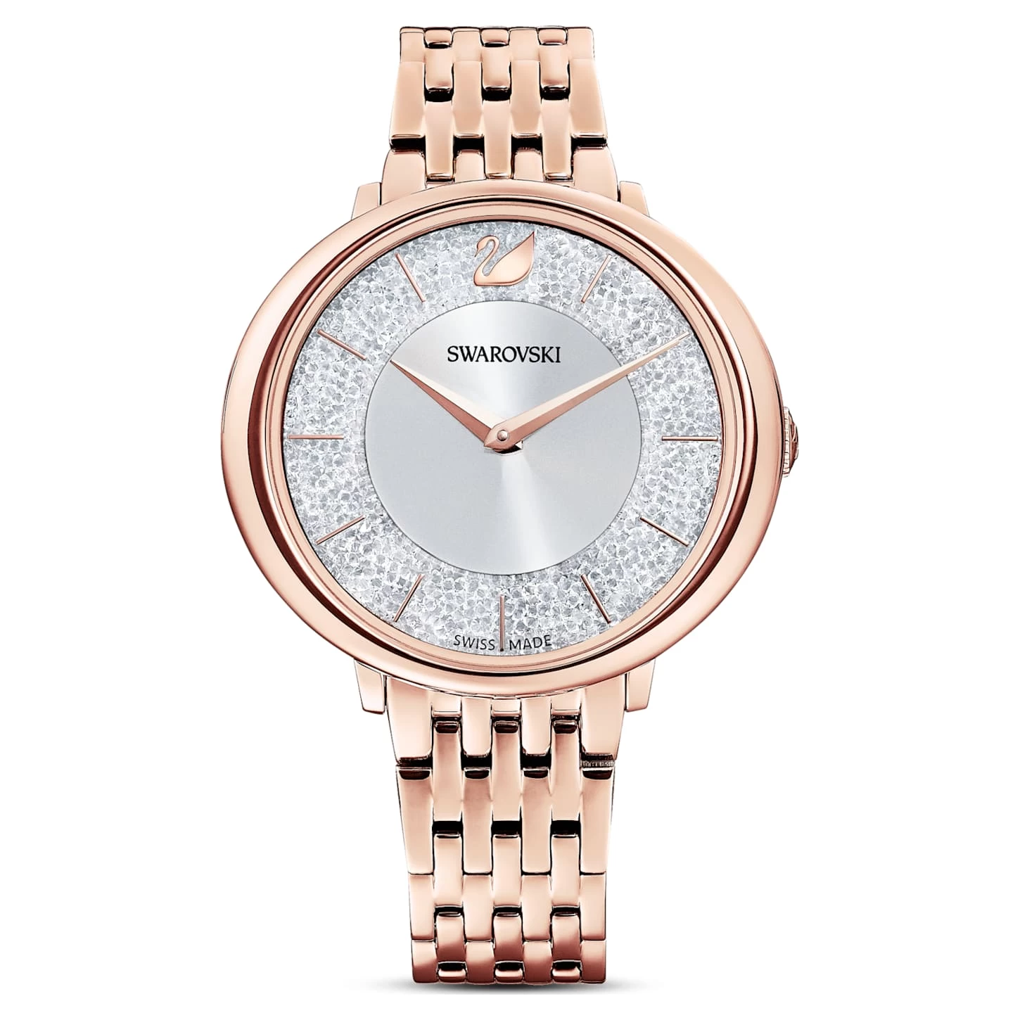 Swarovski Crystalline Chic Watch Swiss Made, Metal Bracelet, Rose Gold Tone, Rose Gold-tone Finish - Image 2