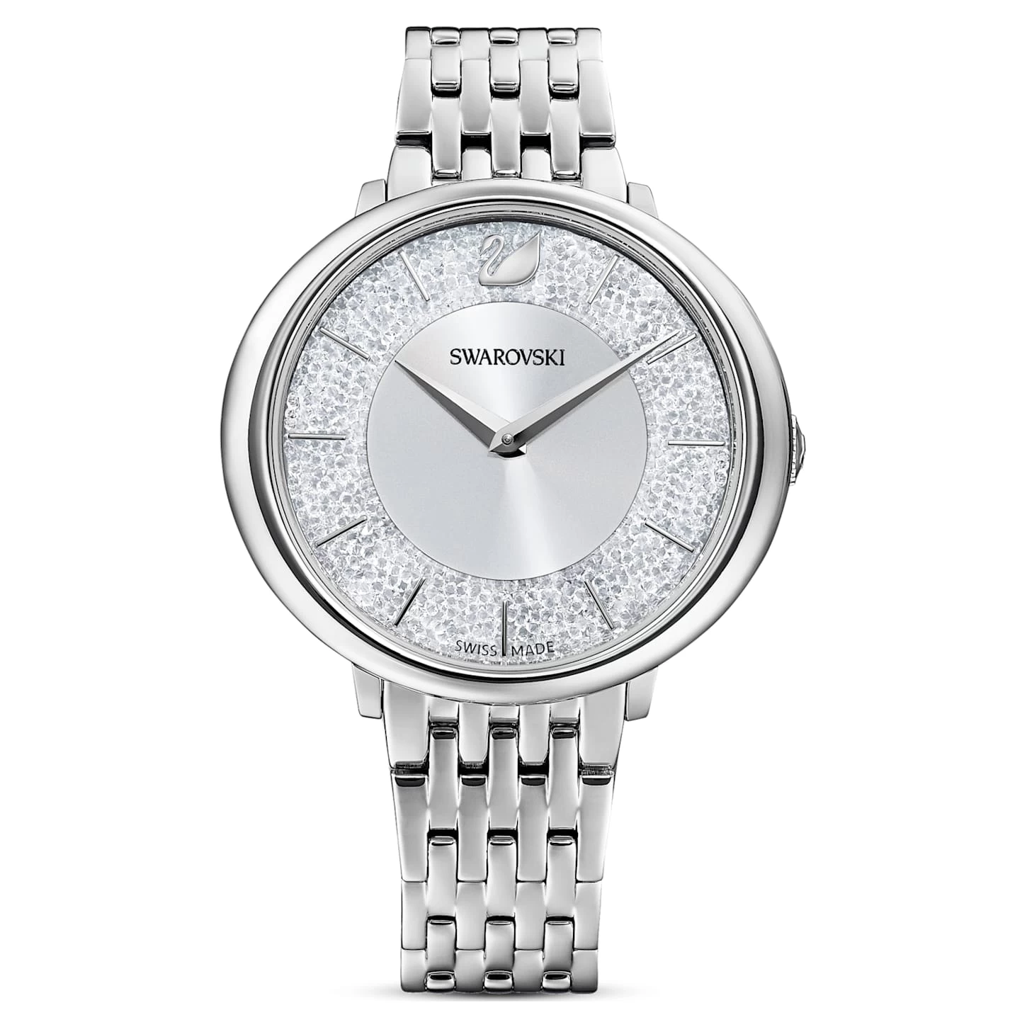 Swarovski Crystalline Chic Watch Swiss Made, Metal Bracelet, Silver Tone, Stainless Steel - Image 2