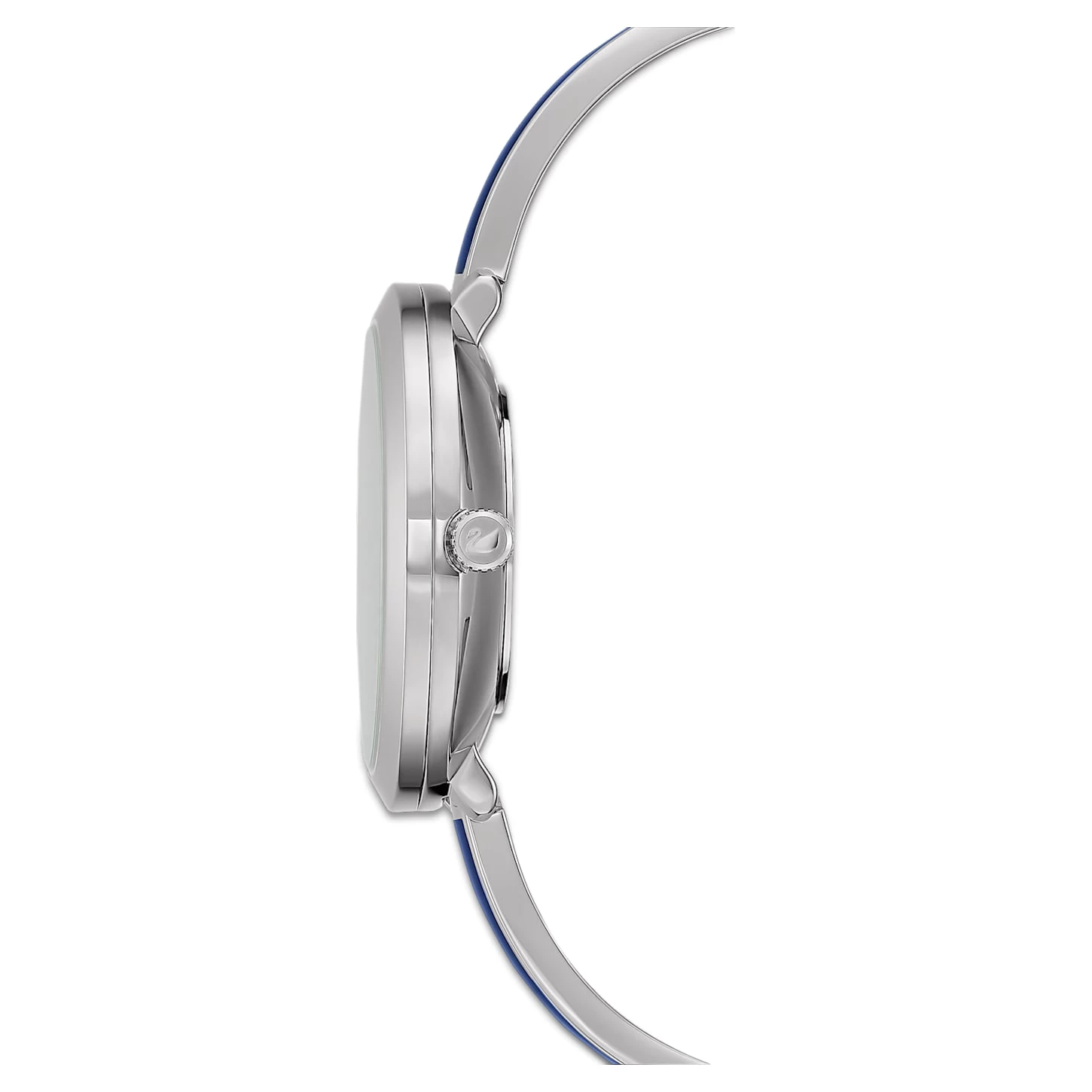 Swarovski Crystalline Delight Watch Swiss Made, Metal Bracelet, Blue, Stainless Steel - Image 2