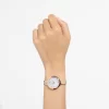 Swarovski Crystalline Delight Watch Swiss Made, Metal Bracelet, Gray, Rose Gold-tone Finish