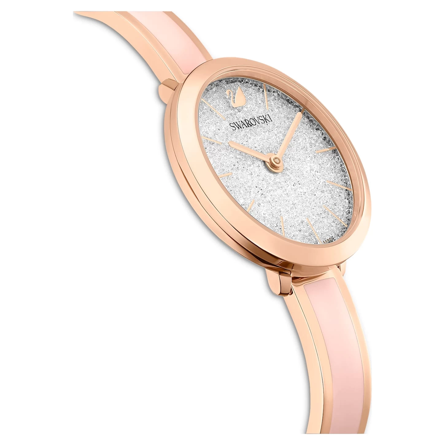 Swarovski Crystalline Delight Watch Swiss Made, Metal Bracelet, Pink, Rose Gold-tone Finish - Image 6