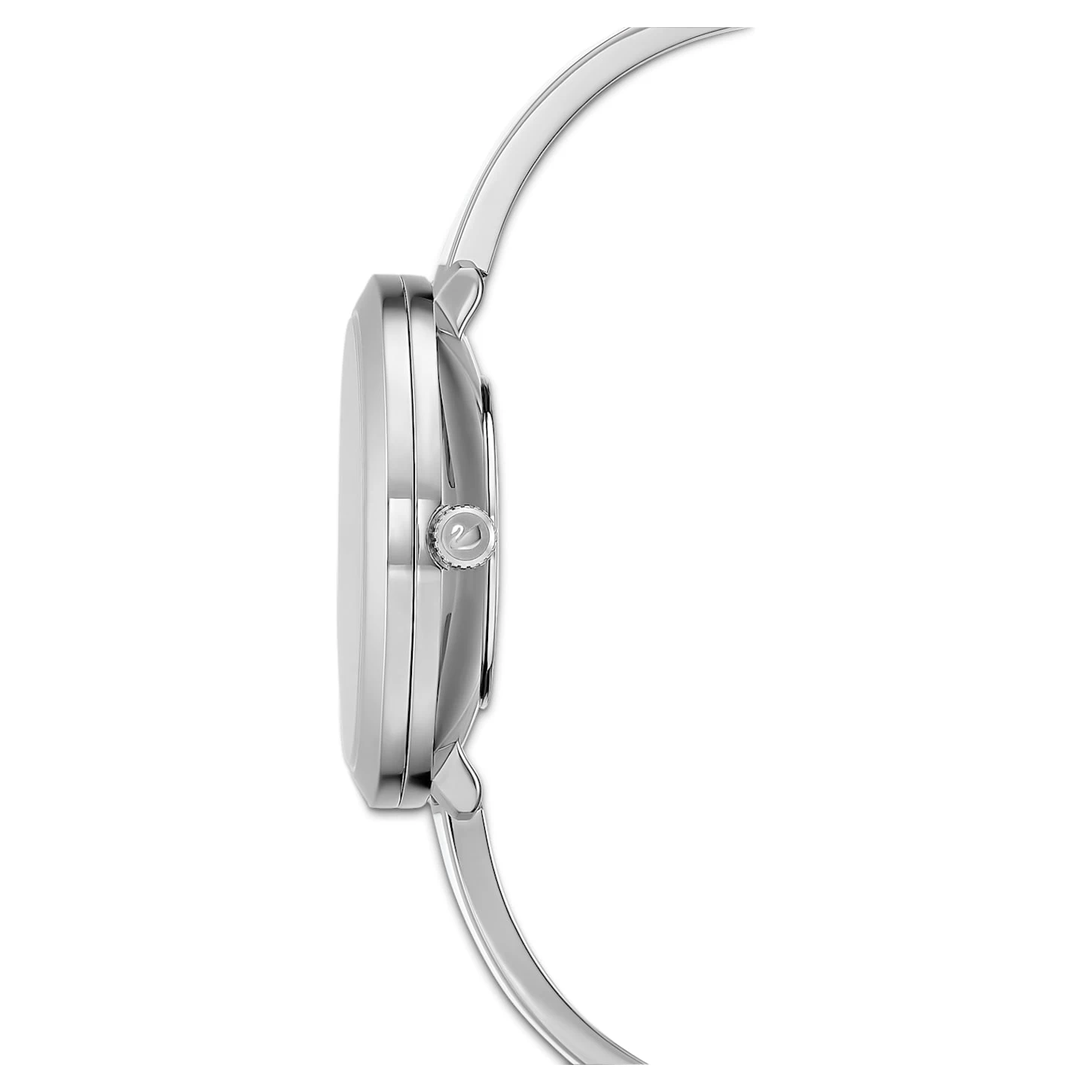 Swarovski Crystalline Delight Watch Swiss Made, Metal Bracelet, White, Stainless Steel - Image 2