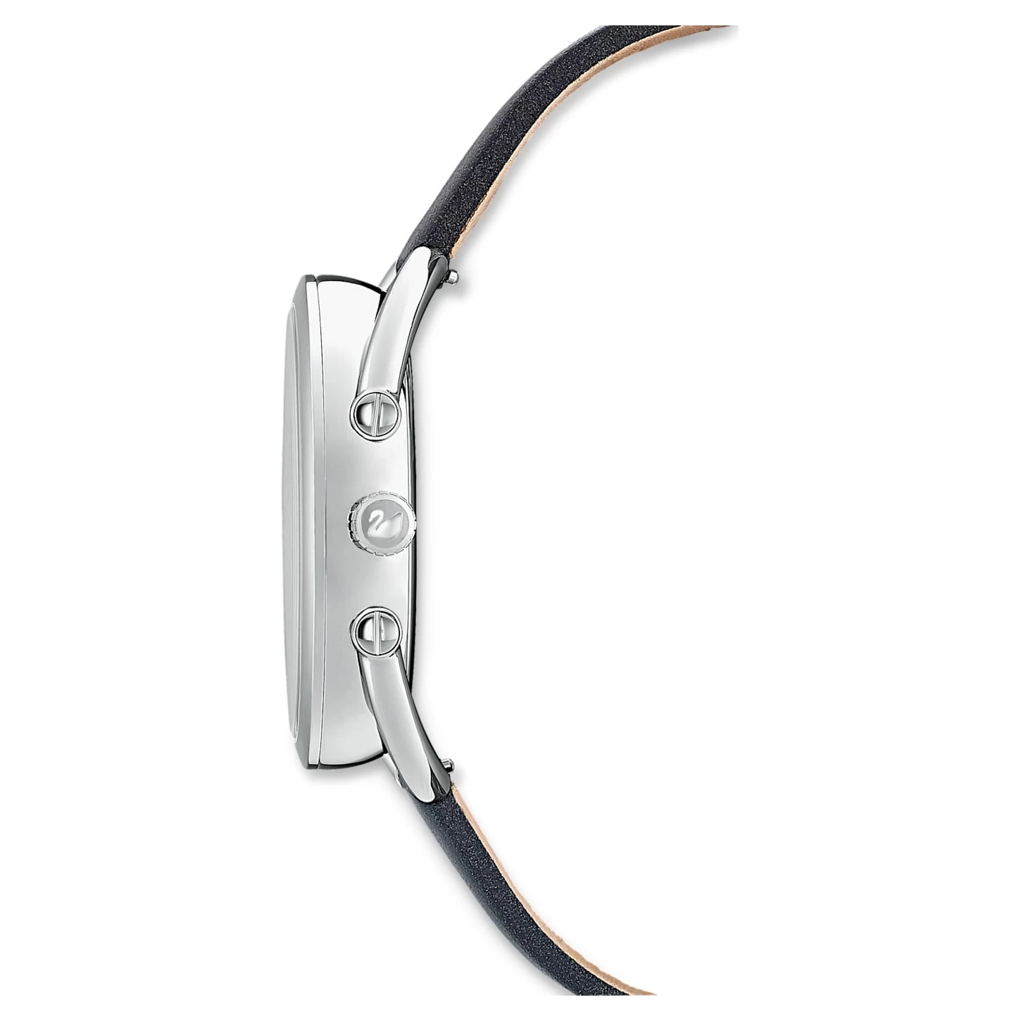 Swarovski Crystalline Glam Watch Swiss Made, Leather Strap, Blue, Stainless Steel - Image 3