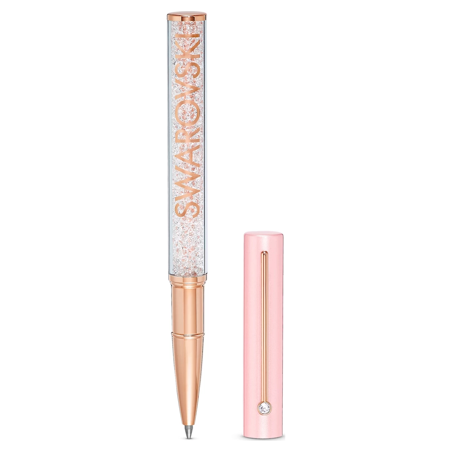 Swarovski Crystalline Gloss Ballpoint Pen Pink, Pink Lacquered, Rose Gold-tone Plated - Image 3