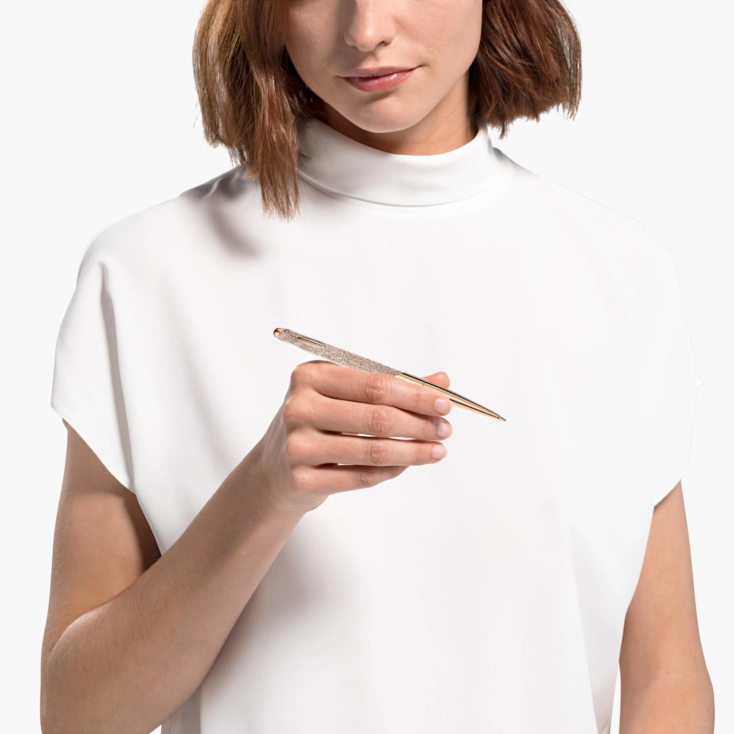 Swarovski Crystalline Nova Ballpoint Pen Rose Gold Tone, Rose Gold-tone Plated