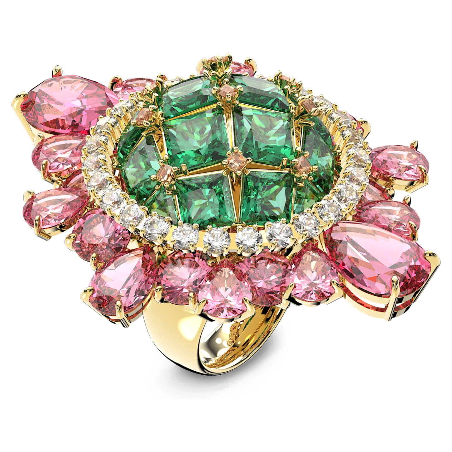 Swarovski Curiosa Cocktail Ring Multicolored, Rose Gold-tone Plated - Image 3