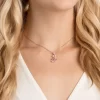 Swarovski Dazzling Swan Y Necklace Swan, Pink, Rose Gold-tone Plated