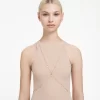 Swarovski Dextera Body Chain Mixed Cuts, White, Gold-tone Plated