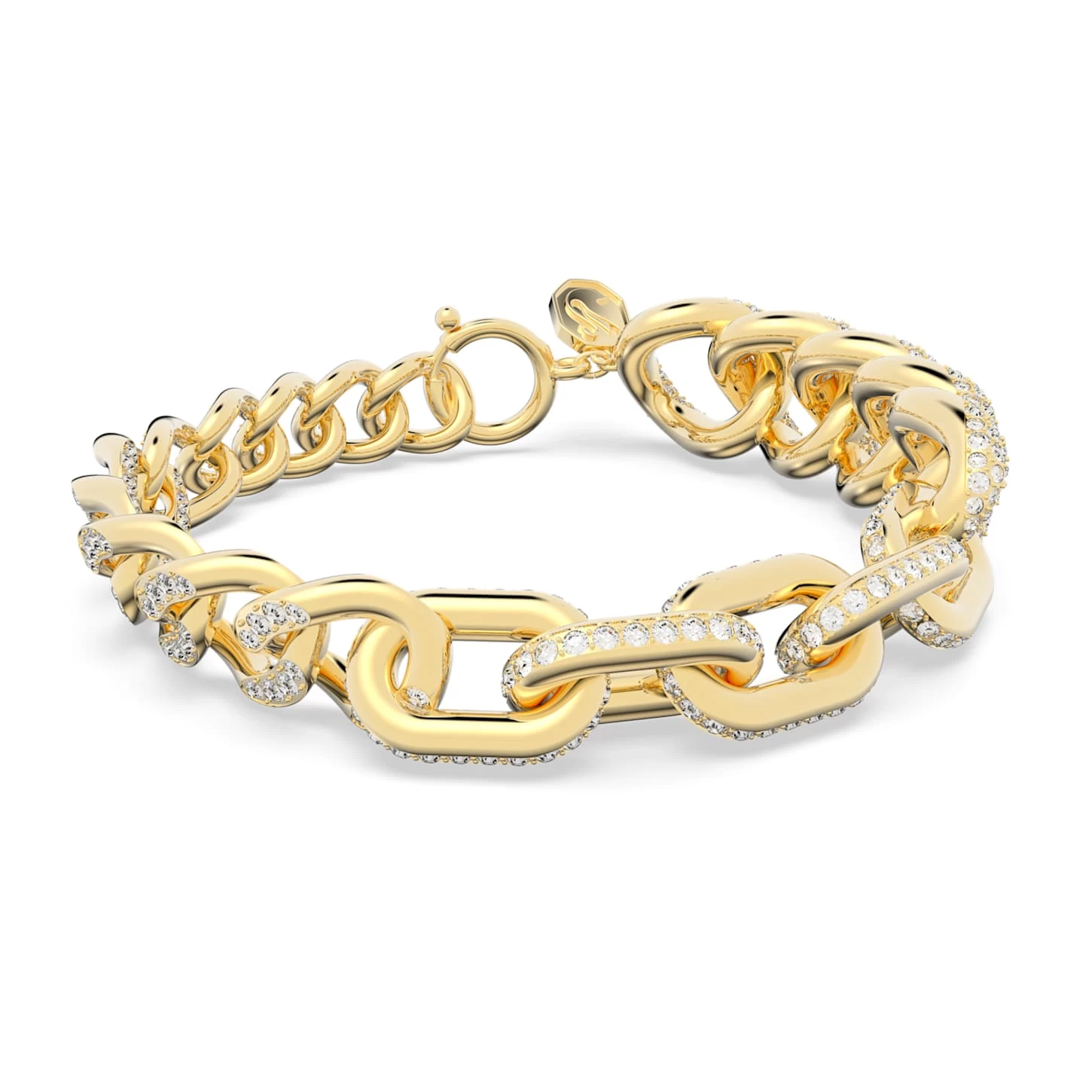 Swarovski Dextera Bracelet Pavé, White, Gold-tone Plated - Image 2
