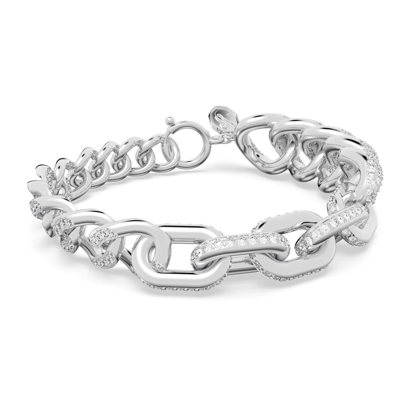 Swarovski Dextera Bracelet Pavé, White, Rhodium Plated - Image 2
