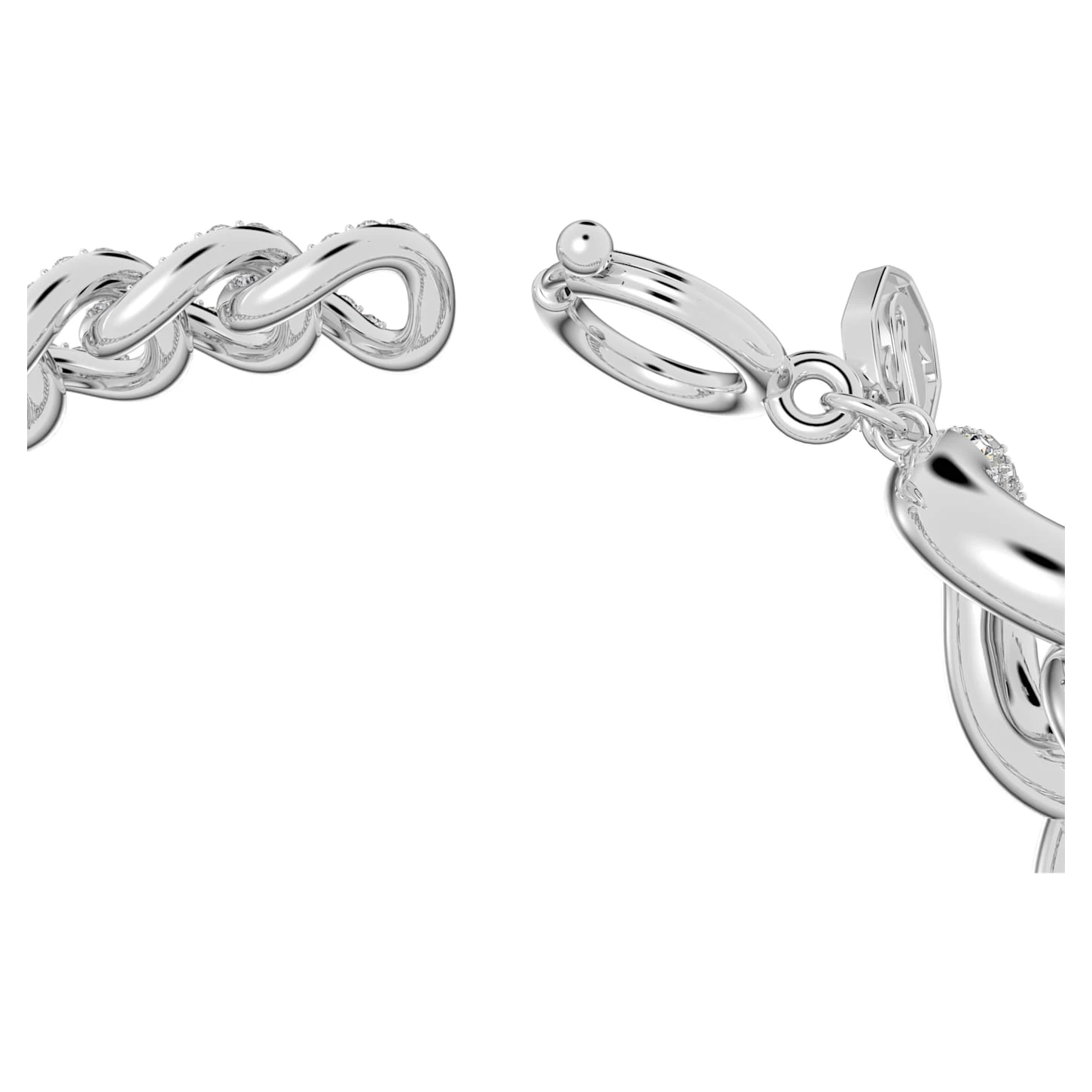 Swarovski Dextera Bracelet Pavé, White, Rhodium Plated - Image 4