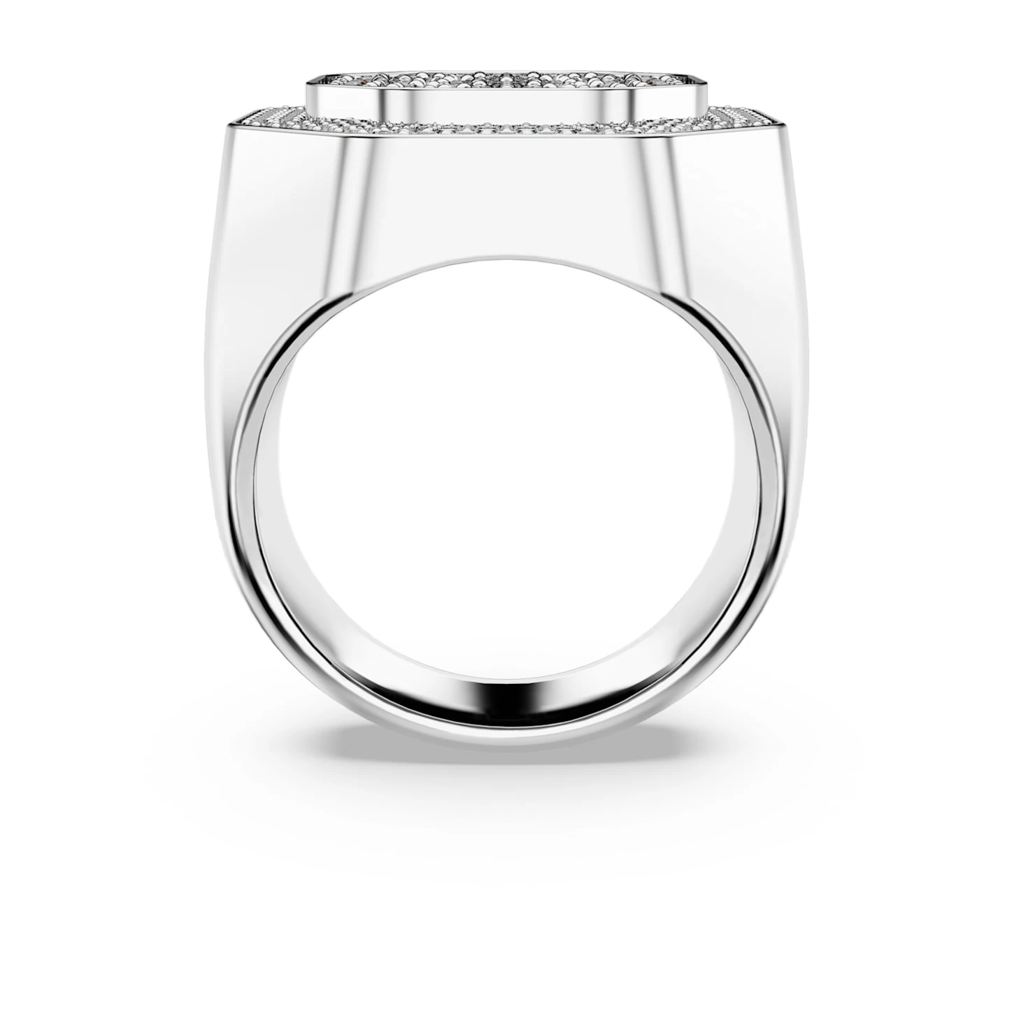 Swarovski Dextera Cocktail Ring Octagon Shape, White, Rhodium Plated - Image 5