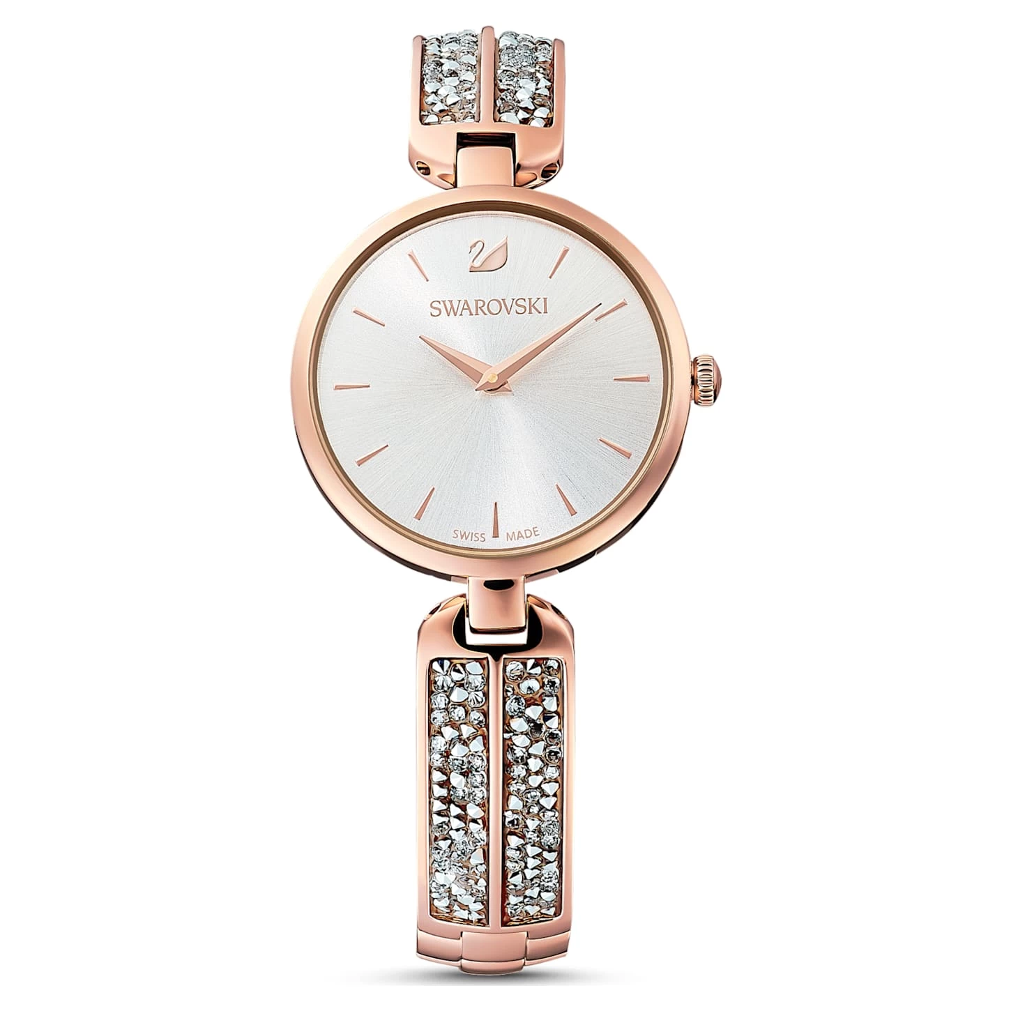 Swarovski Dream Rock Watch Swiss Made, Metal Bracelet, Rose Gold Tone, Rose Gold-tone Finish - Image 2