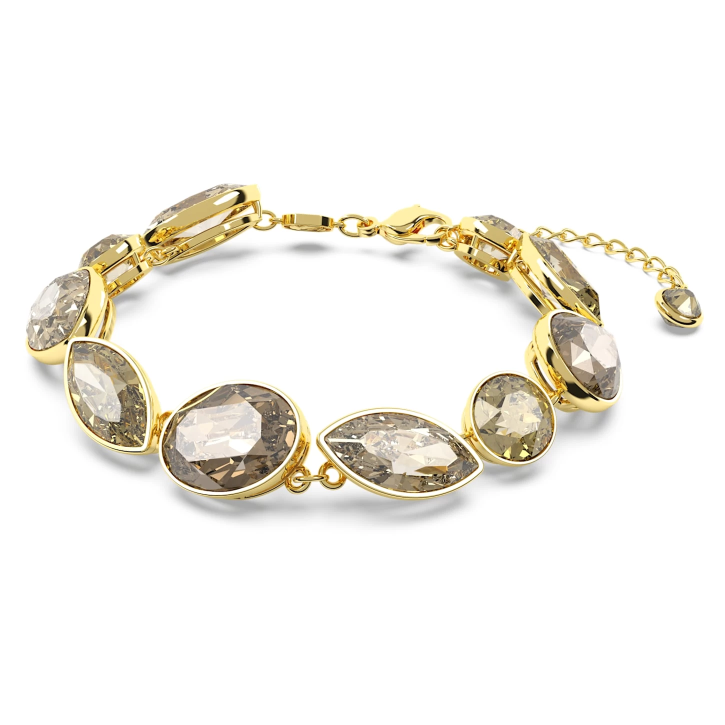 Swarovski Elegance Of Africa Bracelet Mixed Cuts, Brown, Gold-tone Plated - Image 3