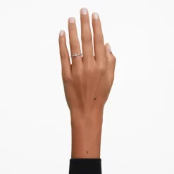 Swarovski Essentials Ring Diamond TCW 0.15 Carat, Sterling Silver, Rhodium Plated