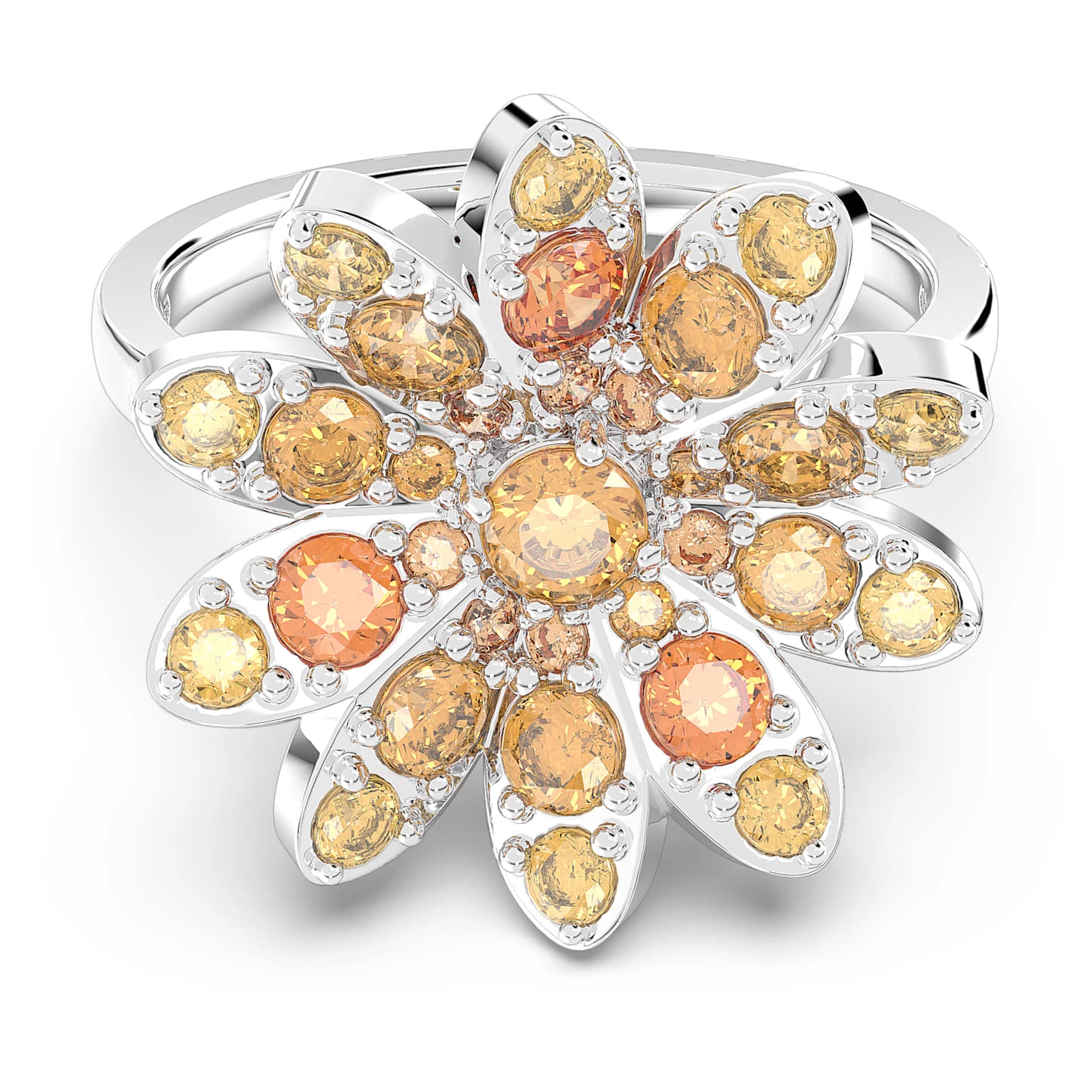 Swarovski Eternal Flower Ring Flower, Multicolored, Rhodium Plated - Image 2