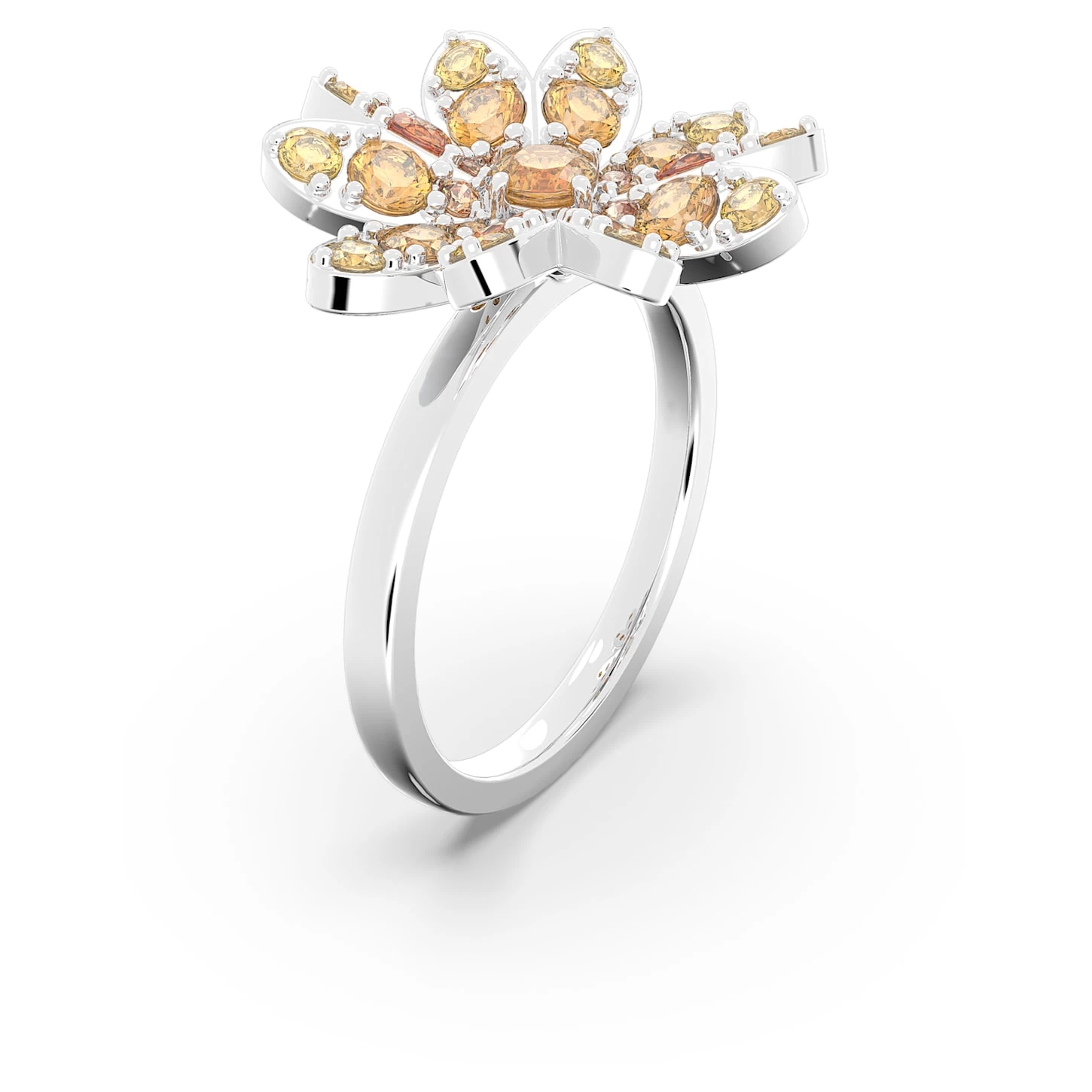 Swarovski Eternal Flower Ring Flower, Multicolored, Rhodium Plated - Image 3