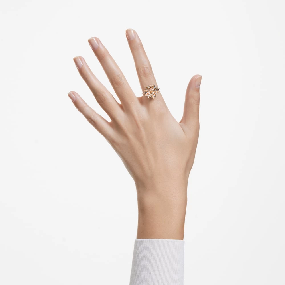 Swarovski Eternal Flower Ring Flower, Multicolored, Rhodium Plated - Image 5