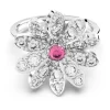 Swarovski Eternal Flower Ring Flower, Pink, Mixed Metal Finish